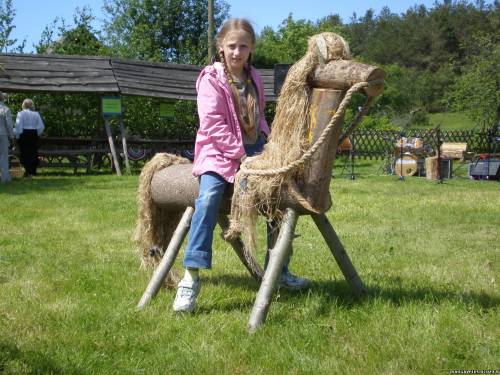 в результате работы рук и бурной фантазии деревянная лошадка может получиться и несколько иного вида