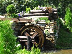 водяная мельница для сада своими руками
