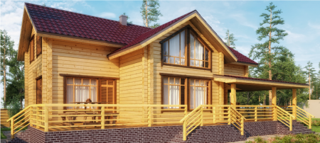 Строительство дома из клееного деревянного бруса